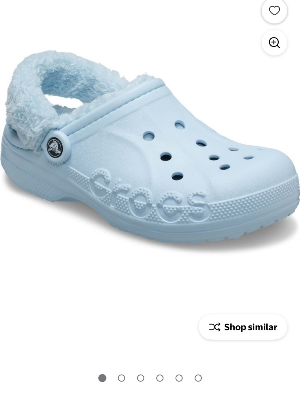 CROCS women lined —light blue
